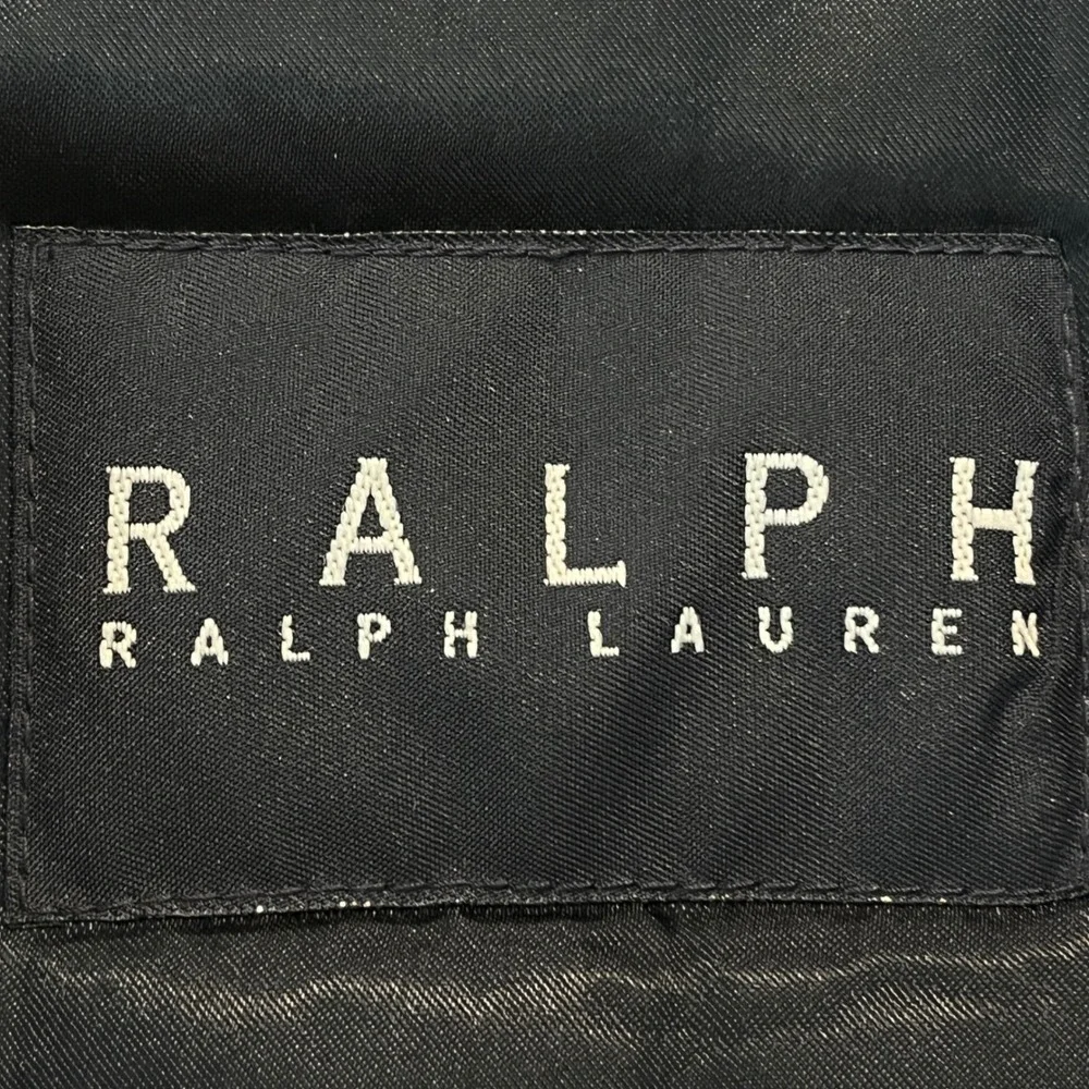 Vintage Ralph Ralph Lauren Men's Black Trench Coat Belted Removable Liner 44R